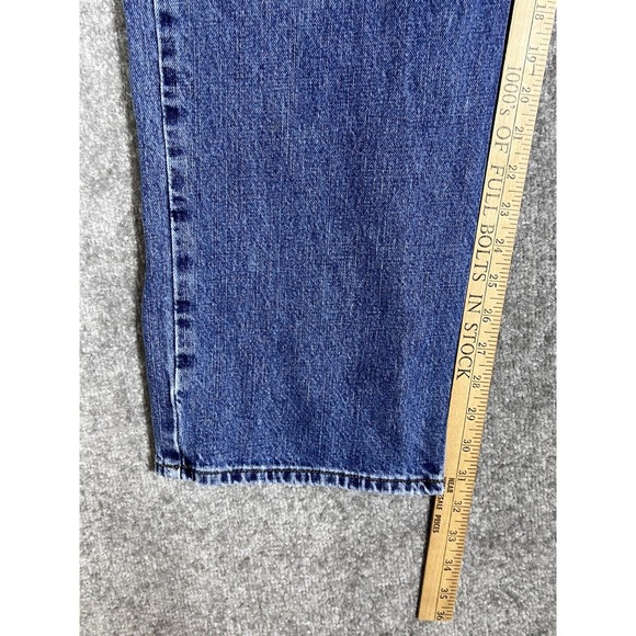 Arizona Relaxed Straight Leg Jeans Mens Size 42 X 32 Blue Denim Cotton 5 Pocket - Picture 9 of 10